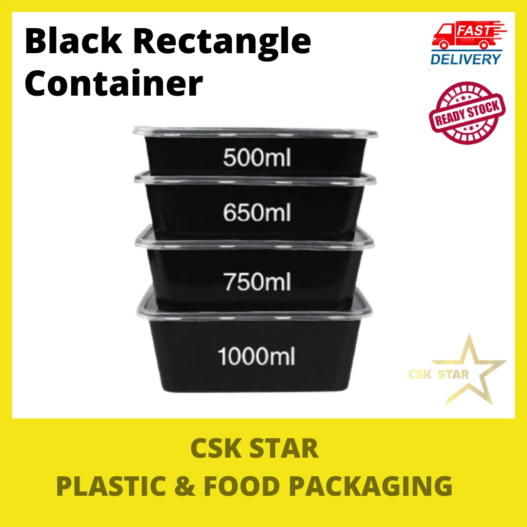Black Rectangle Container