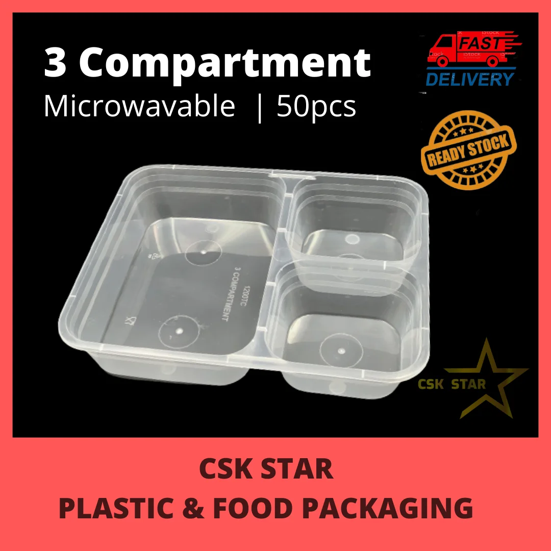 3-Compartment Meal Box